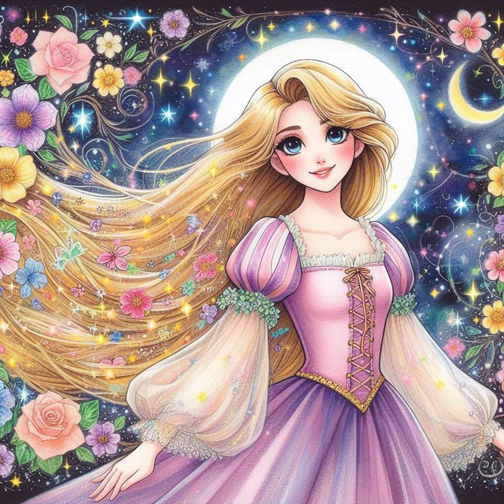 Diamond Painting - Full Round - Rapunzel (50*50CM)