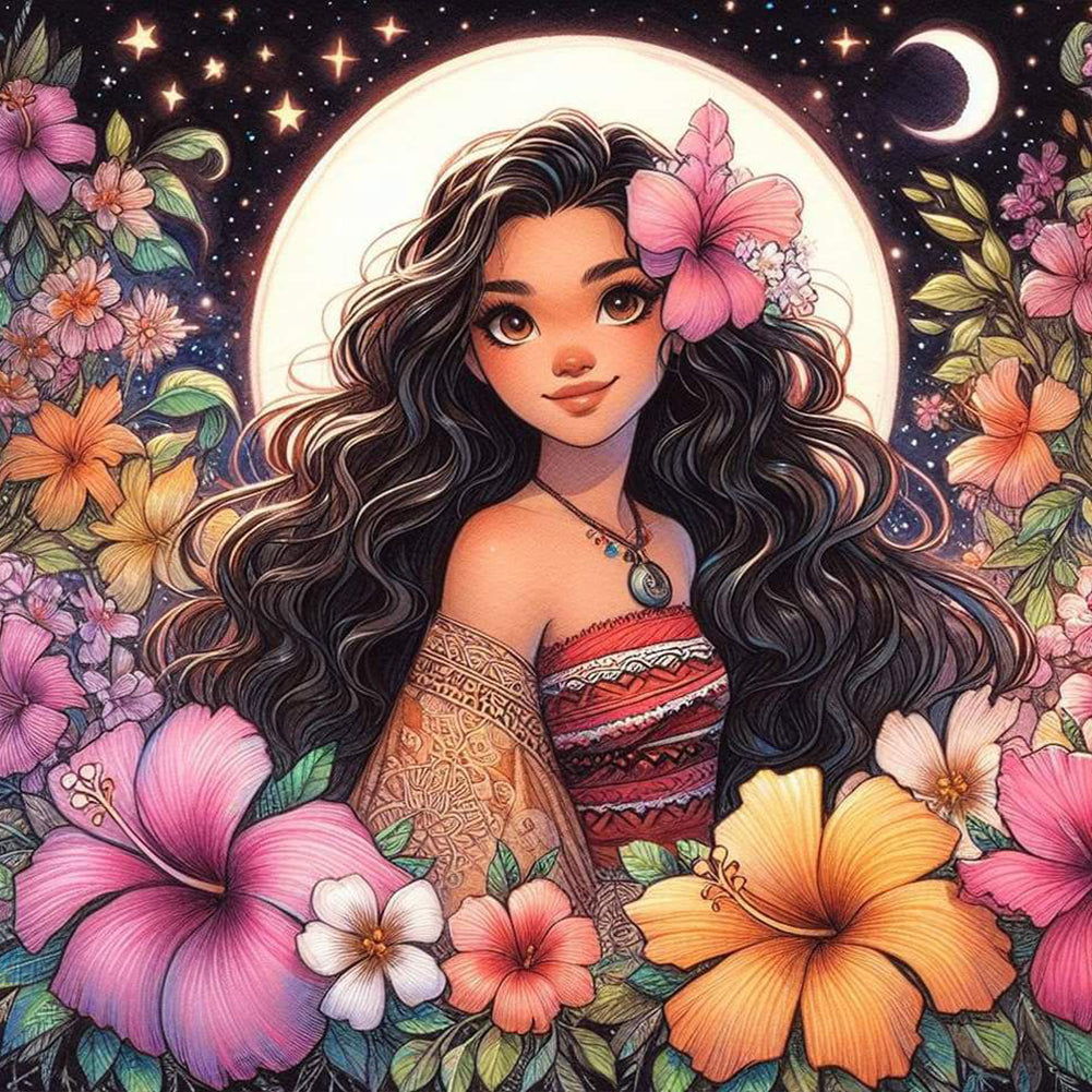 Diamond Painting - Full Round - princess merida (50*50CM)