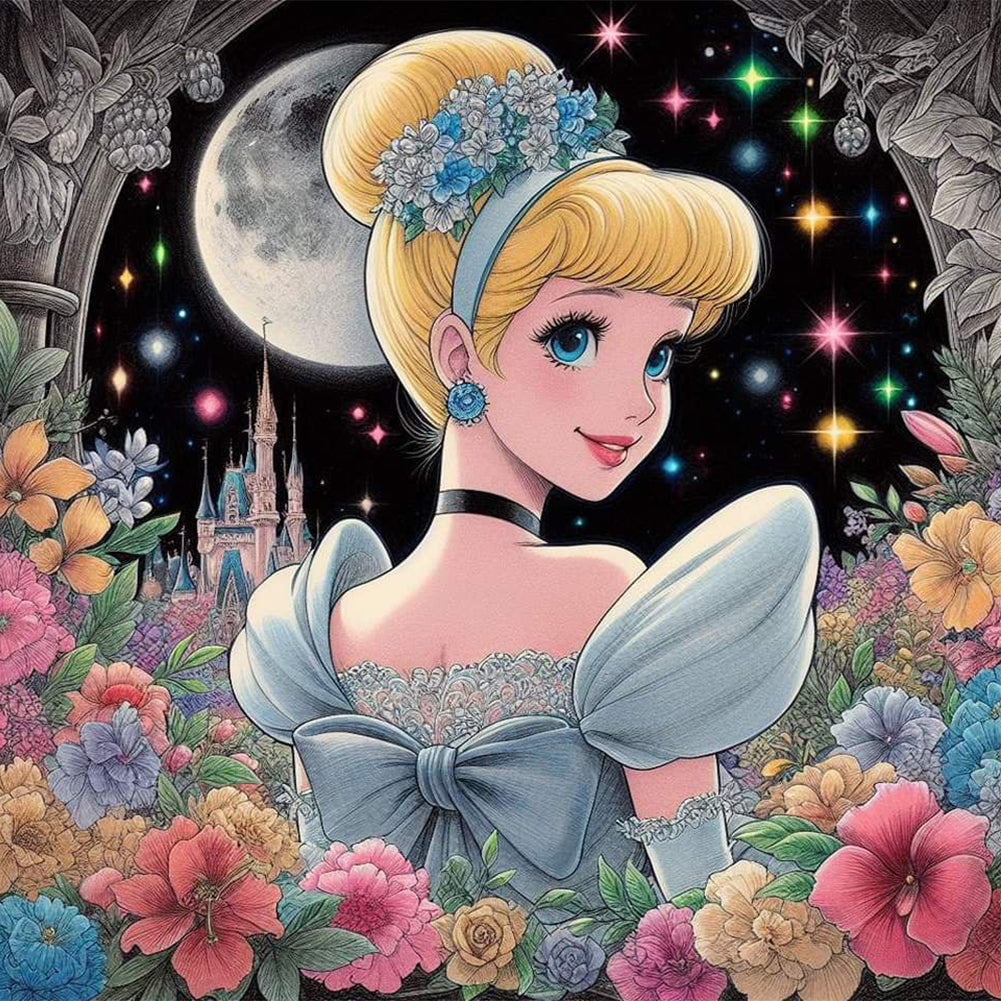 Diamond Painting - Full Round - princess ariel (50*50CM)