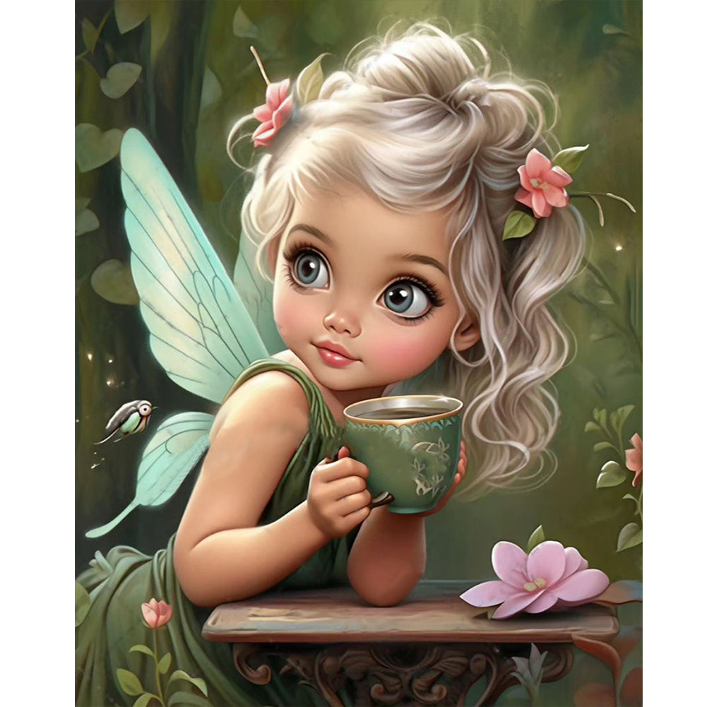 Diamond Painting - Full Round - girl (40*50CM)