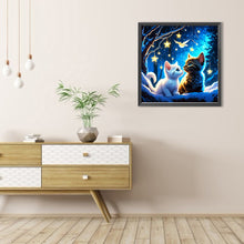 Load image into Gallery viewer, AB Diamond Painting - Full Round - snow kitten (40*40CM)
