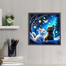 Load image into Gallery viewer, AB Diamond Painting - Full Round - snow kitten (40*40CM)
