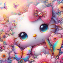 Load image into Gallery viewer, Diamond Painting - Full Round - Cute Hello Kitty (30*30CM)
