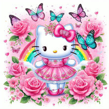 Load image into Gallery viewer, Diamond Painting - Full Round - Cute Hello Kitty (30*30CM)
