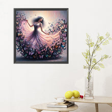 Load image into Gallery viewer, Diamond Painting - Full Round - Girl with butterfly skirt (30*30CM)
