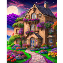 Load image into Gallery viewer, Diamond Painting - Full Square - purple dream house (40*50CM)
