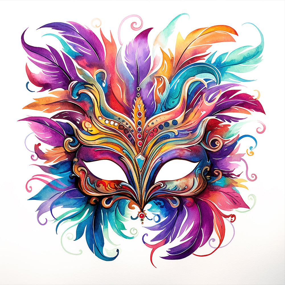 Diamond Painting - Full Round - carnival mask (30*30CM)