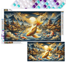 Load image into Gallery viewer, Diamond Painting - Full Round - lucky koi (70*40CM)
