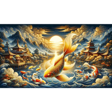 Load image into Gallery viewer, Diamond Painting - Full Round - lucky koi (70*40CM)
