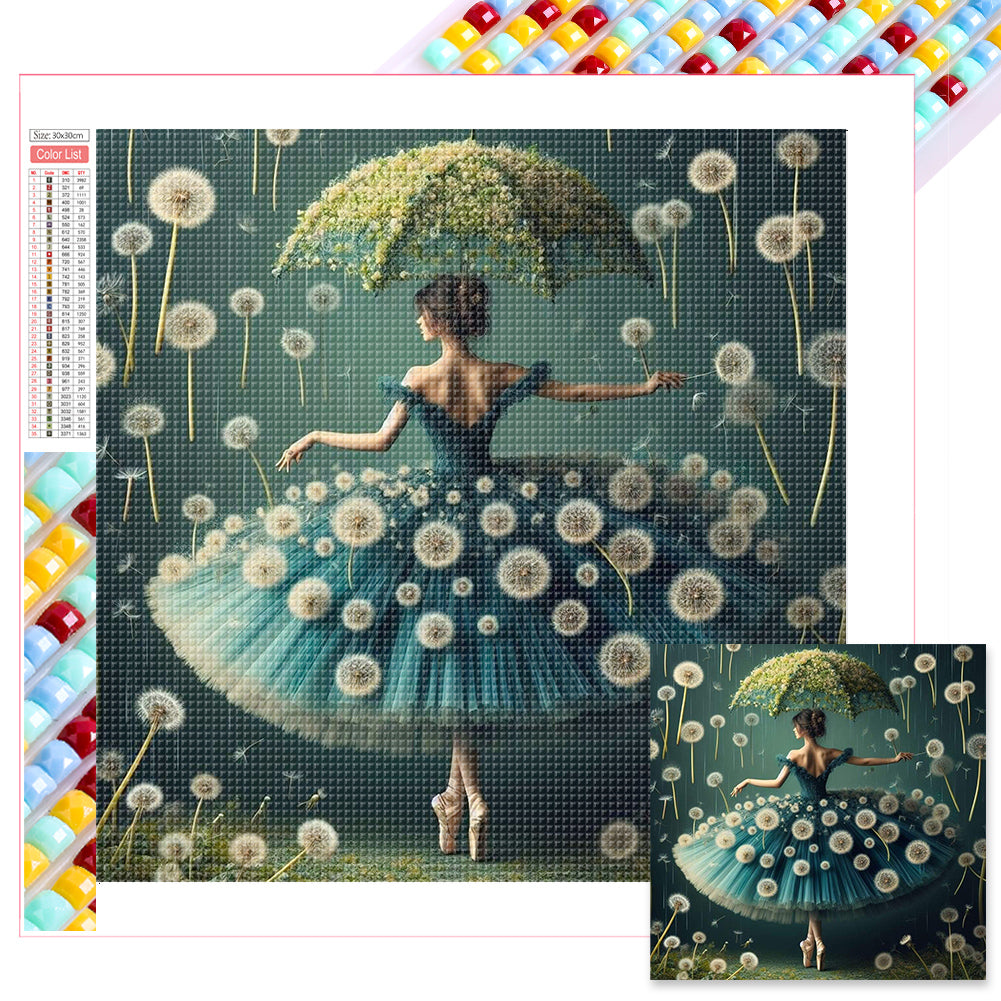 Diamond Painting - Full Square - Dandelion ballet (30*30CM)