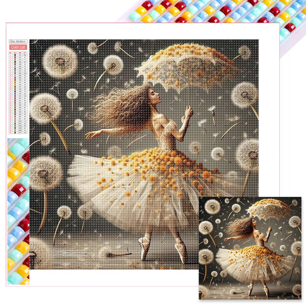 Diamond Painting - Full Square - Dandelion ballet (30*30CM)