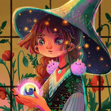 Load image into Gallery viewer, Diamond Painting - Full Round - Little witches and magical creatures (40*40CM)
