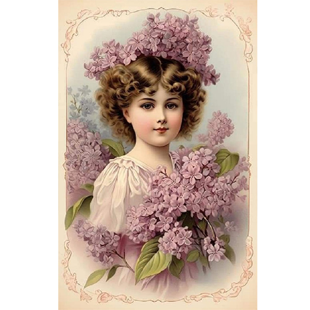Diamond Painting - Full Round - Flowers and Classical Beauties (40*60CM)