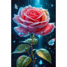 Load image into Gallery viewer, AB Diamond Painting - Full Square - water drop rose (40*65CM)
