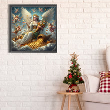 Load image into Gallery viewer, Diamond Painting - Full Square - Goddess of Wealth and Gold Coins (30*30CM)
