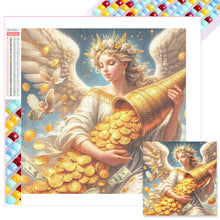 Load image into Gallery viewer, Diamond Painting - Full Square - Goddess of Wealth and Gold Coins (30*30CM)
