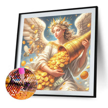 Load image into Gallery viewer, Diamond Painting - Full Square - Goddess of Wealth and Gold Coins (30*30CM)

