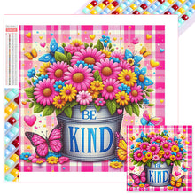 Load image into Gallery viewer, Diamond Painting - Full Square - pink flowers (30*30CM)
