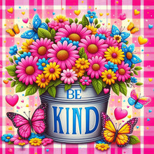 Load image into Gallery viewer, Diamond Painting - Full Square - pink flowers (30*30CM)
