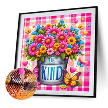 Load image into Gallery viewer, Diamond Painting - Full Square - pink flowers (30*30CM)

