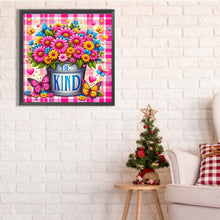 Load image into Gallery viewer, Diamond Painting - Full Square - pink flowers (30*30CM)
