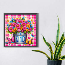 Load image into Gallery viewer, Diamond Painting - Full Square - pink flowers (30*30CM)
