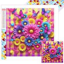 Load image into Gallery viewer, Diamond Painting - Full Square - pink flowers (30*30CM)
