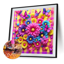 Load image into Gallery viewer, Diamond Painting - Full Square - pink flowers (30*30CM)
