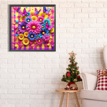 Load image into Gallery viewer, Diamond Painting - Full Square - pink flowers (30*30CM)
