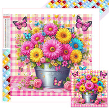Load image into Gallery viewer, Diamond Painting - Full Square - pink flowers (30*30CM)
