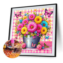 Load image into Gallery viewer, Diamond Painting - Full Square - pink flowers (30*30CM)
