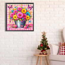Load image into Gallery viewer, Diamond Painting - Full Square - pink flowers (30*30CM)
