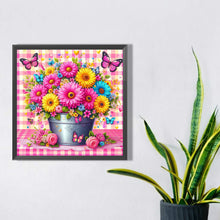 Load image into Gallery viewer, Diamond Painting - Full Square - pink flowers (30*30CM)
