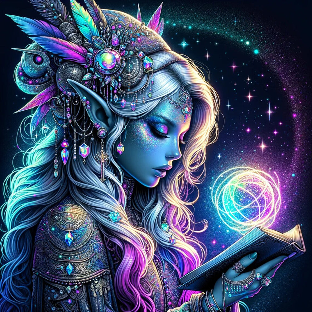 Diamond Painting - Full Round - Magical girl (40*40CM)