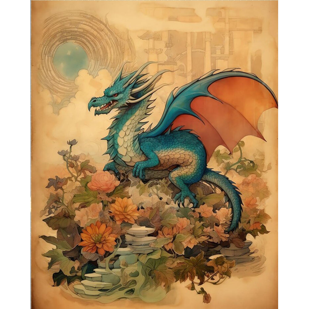 Diamond Painting - Full Round - Qinglong (40*50CM)