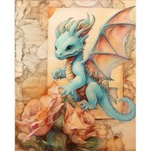 Load image into Gallery viewer, Diamond Painting - Full Round - Green Dragon (40*50CM)
