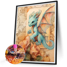 Load image into Gallery viewer, Diamond Painting - Full Round - Green Dragon (40*50CM)
