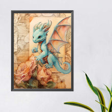 Load image into Gallery viewer, Diamond Painting - Full Round - Green Dragon (40*50CM)
