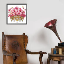 Load image into Gallery viewer, Diamond Painting - Partial Special Shaped - Crown Phalaenopsis (35*35CM)
