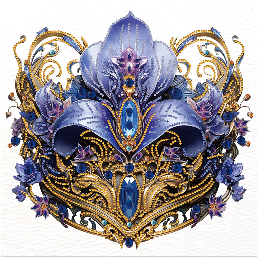 Diamond Painting - Partial Special Shaped - crown flowers (35*35CM)