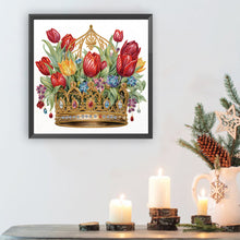Load image into Gallery viewer, Diamond Painting - Partial Special Shaped - crown tulip (35*35CM)
