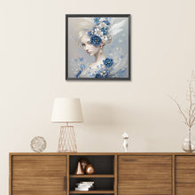 Load image into Gallery viewer, Diamond Painting - Partial Special Shaped - Elegant butterfly girl (30*30CM)
