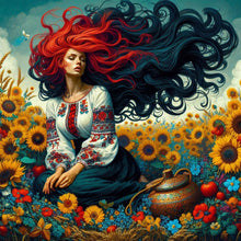 Load image into Gallery viewer, Diamond Painting - Full Square - midsummer sunflower (40*40CM)
