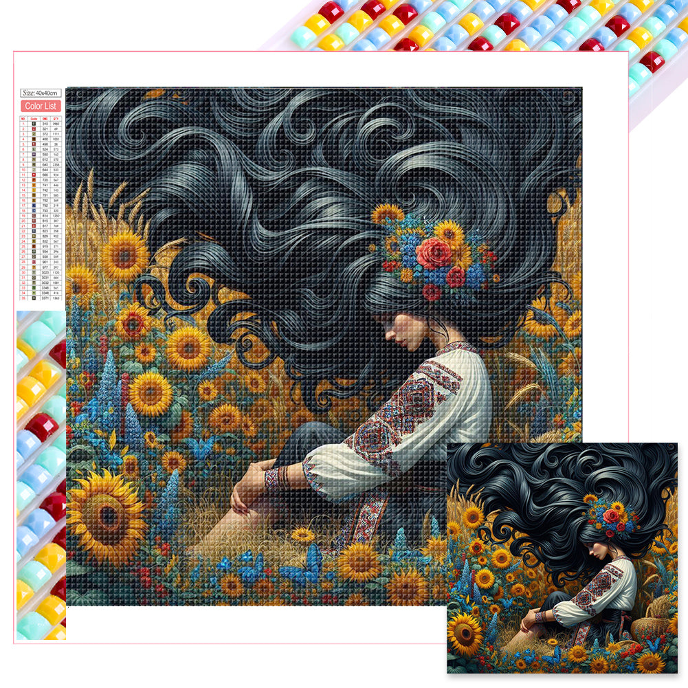 Diamond Painting - Full Square - midsummer sunflower (40*40CM)