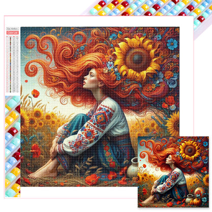 Diamond Painting - Full Square - midsummer sunflower (40*40CM)