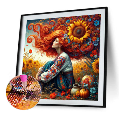 Diamond Painting - Full Square - midsummer sunflower (40*40CM)
