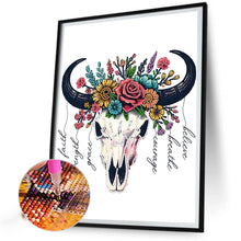 Load image into Gallery viewer, Diamond Painting - Partial Special Shaped - Art bull head (30*40CM)
