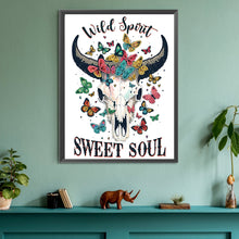 Load image into Gallery viewer, Diamond Painting - Partial Special Shaped - Art bull head (30*40CM)
