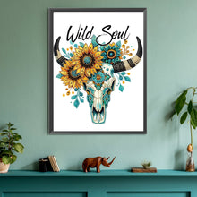 Load image into Gallery viewer, Diamond Painting - Partial Special Shaped - Art bull head (30*40CM)

