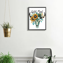 Load image into Gallery viewer, Diamond Painting - Partial Special Shaped - Art bull head (30*40CM)
